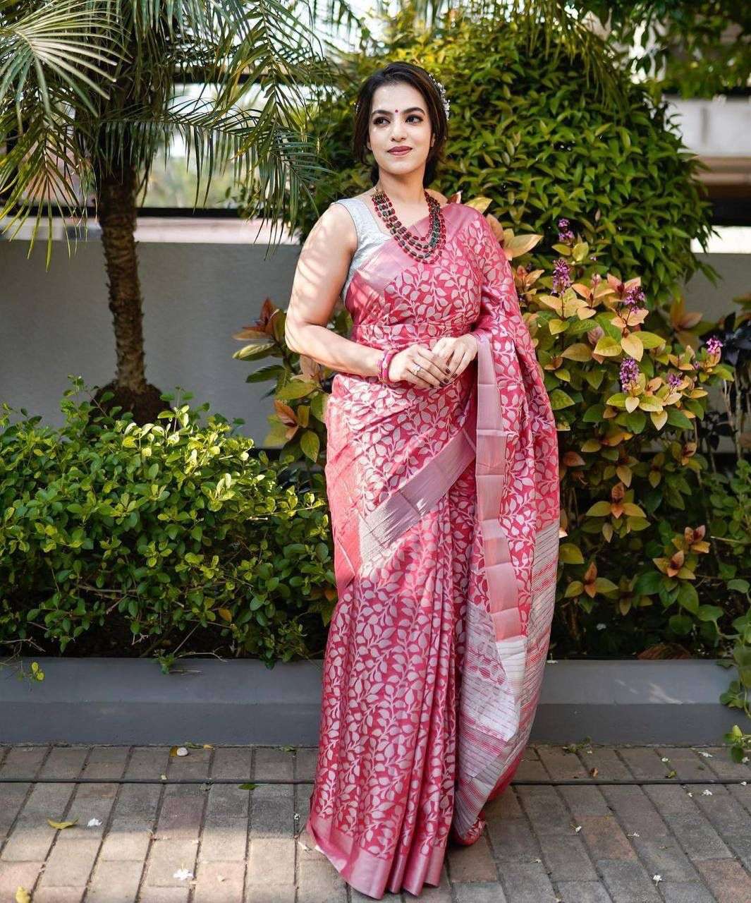 PINK PAN BY ASLIWHOLESALE DESIGNER SOFT ZARI SILK SAREES