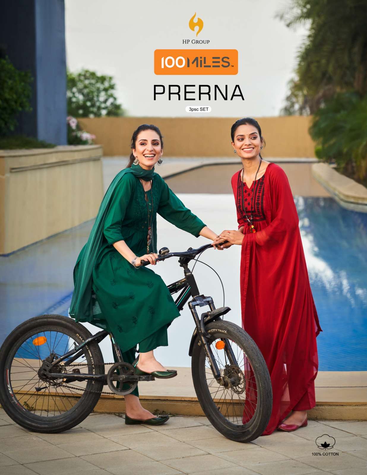 PRERNA BY 100 MILES 01 TO 04 SERIES PURE COTTON SELF EMBROIDERY DRESSES