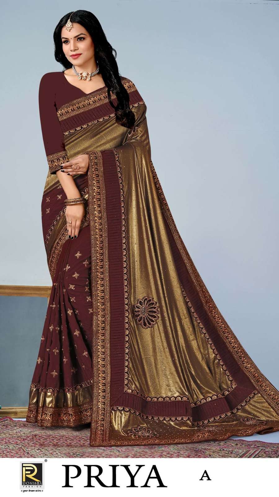 PRIYA BY RONISHA FASHION DESIGNER FANCY LCYRA SILK SAREES