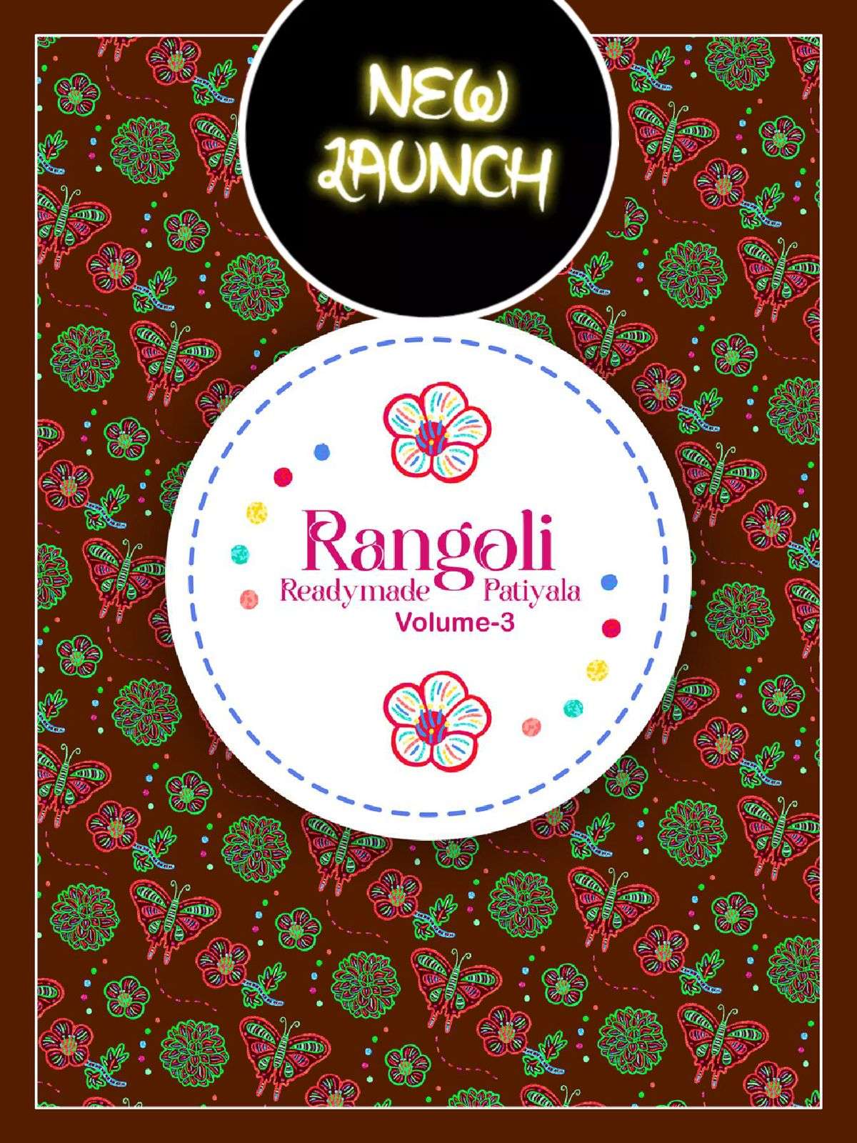 RANGOLI PATIYALA VOL-3 BY ASLIWHOLESALE 3001 TO 3012 SERIES COTTON PRINT DRESSES