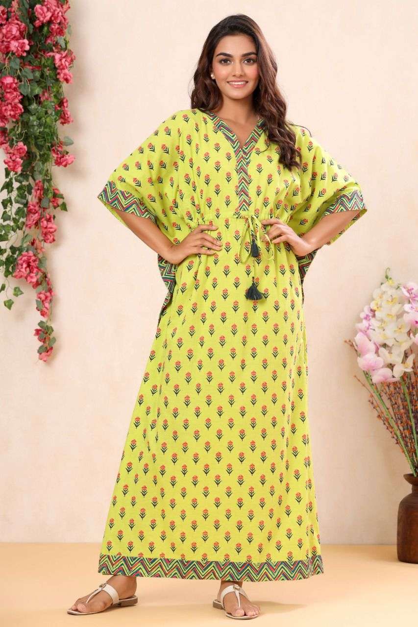 RASHI KAFTAN VOL-22 BY ASLIWHOLESALE DESIGNER COTTON PRINT KAFTAN KURTA