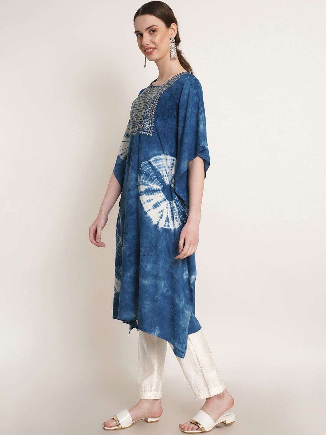 RASHI KAFTAN VOL-25 BY ASLIWHOLESALE DESIGNER RAYON TIE DYED PRINT KAFTAN 