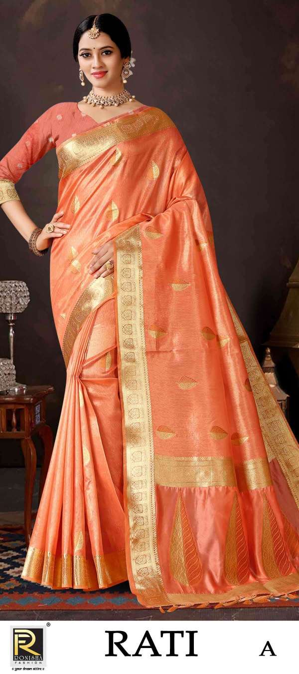 RATI BY RONISHA FASHION DESIGNER FANCY BANARASI SILK SAREES