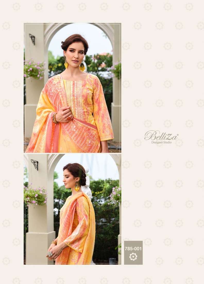 RESHAM BY BELLIZA 785-001 TO 785-010 SERIES COTTON EMBROIDERY DRESSES