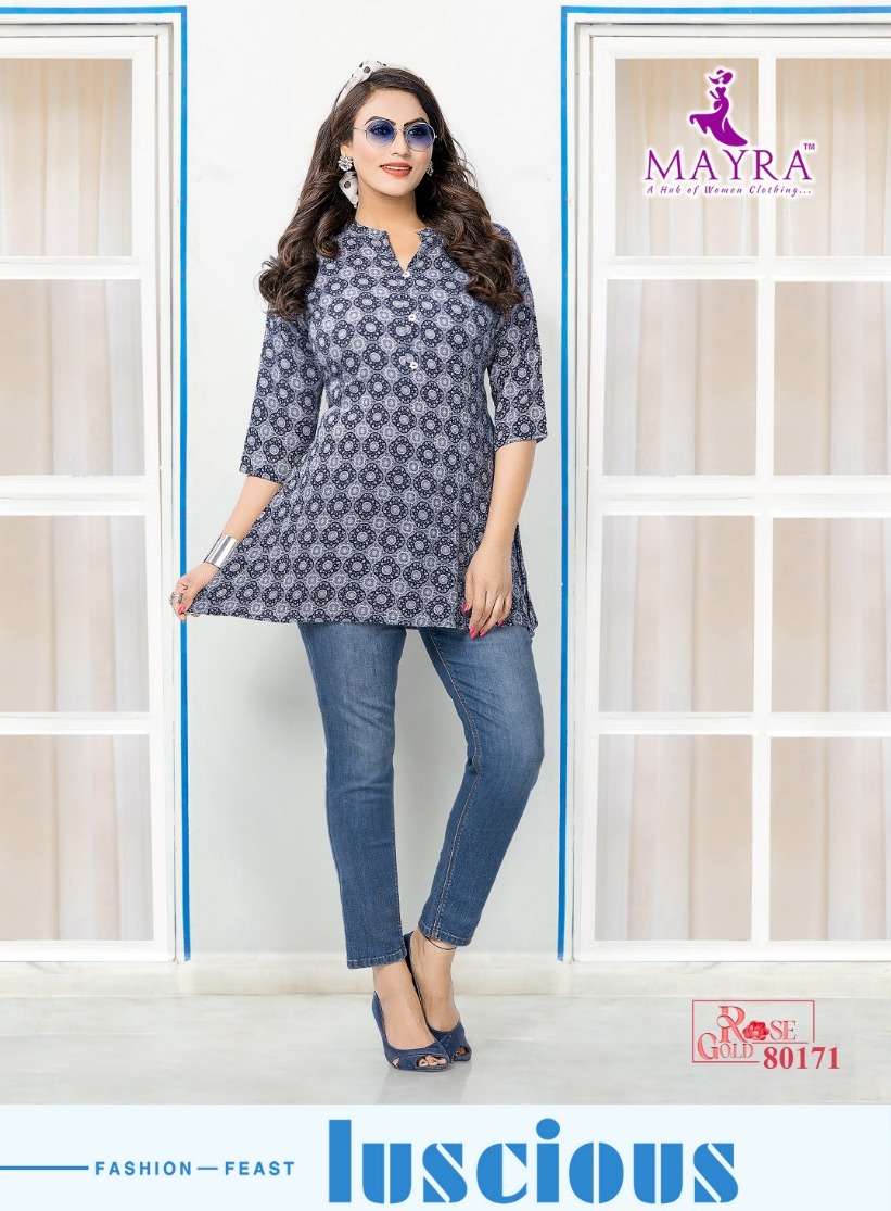 ROSE GOLD BY MAYRA 80171 TO 80178 SERIES FANCY COTTON WORK KURTI