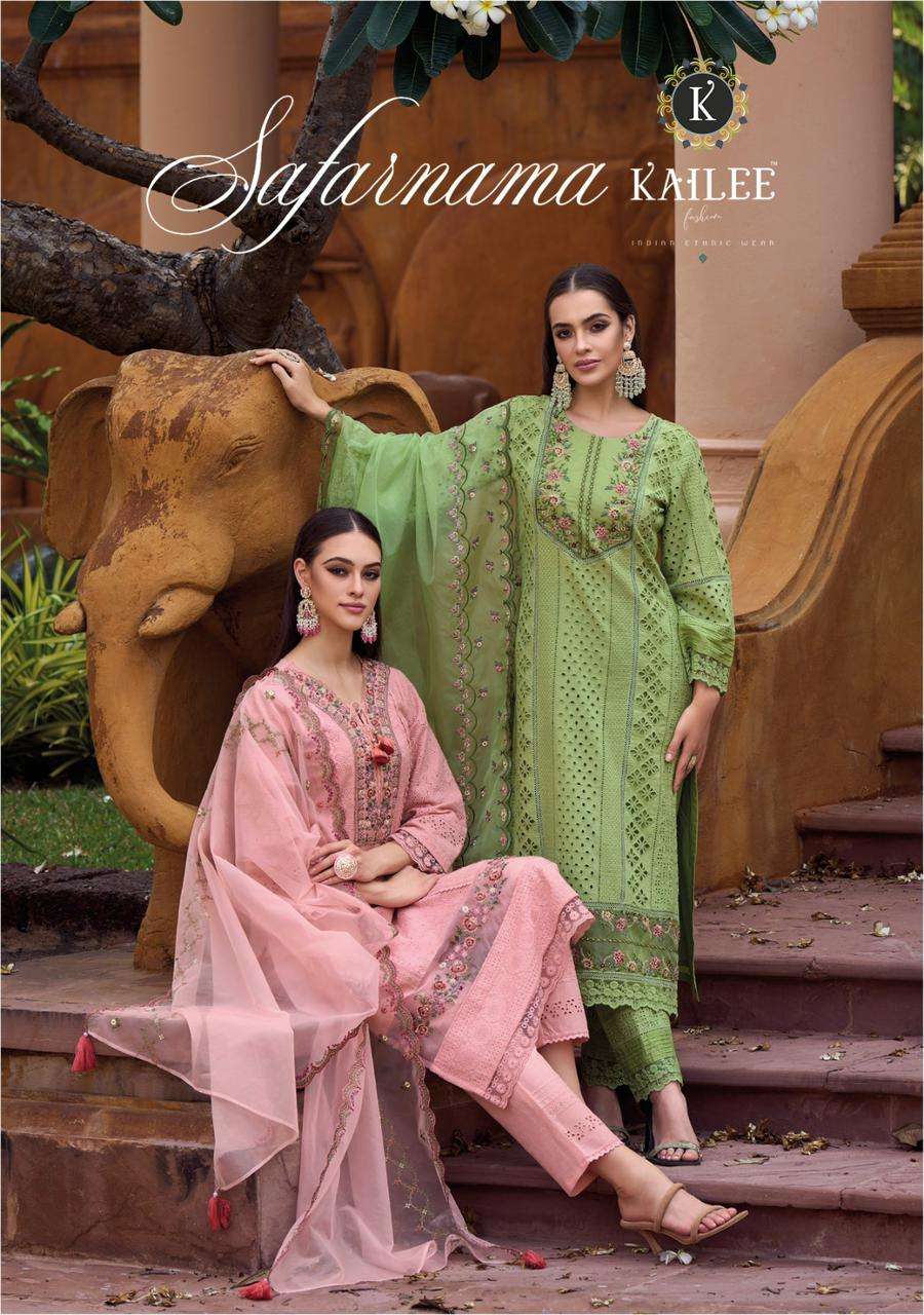 SAFARNAMA BY KALKI FASHION 40301 TO 40304 SERIES COTTON STITCHED DRESSES