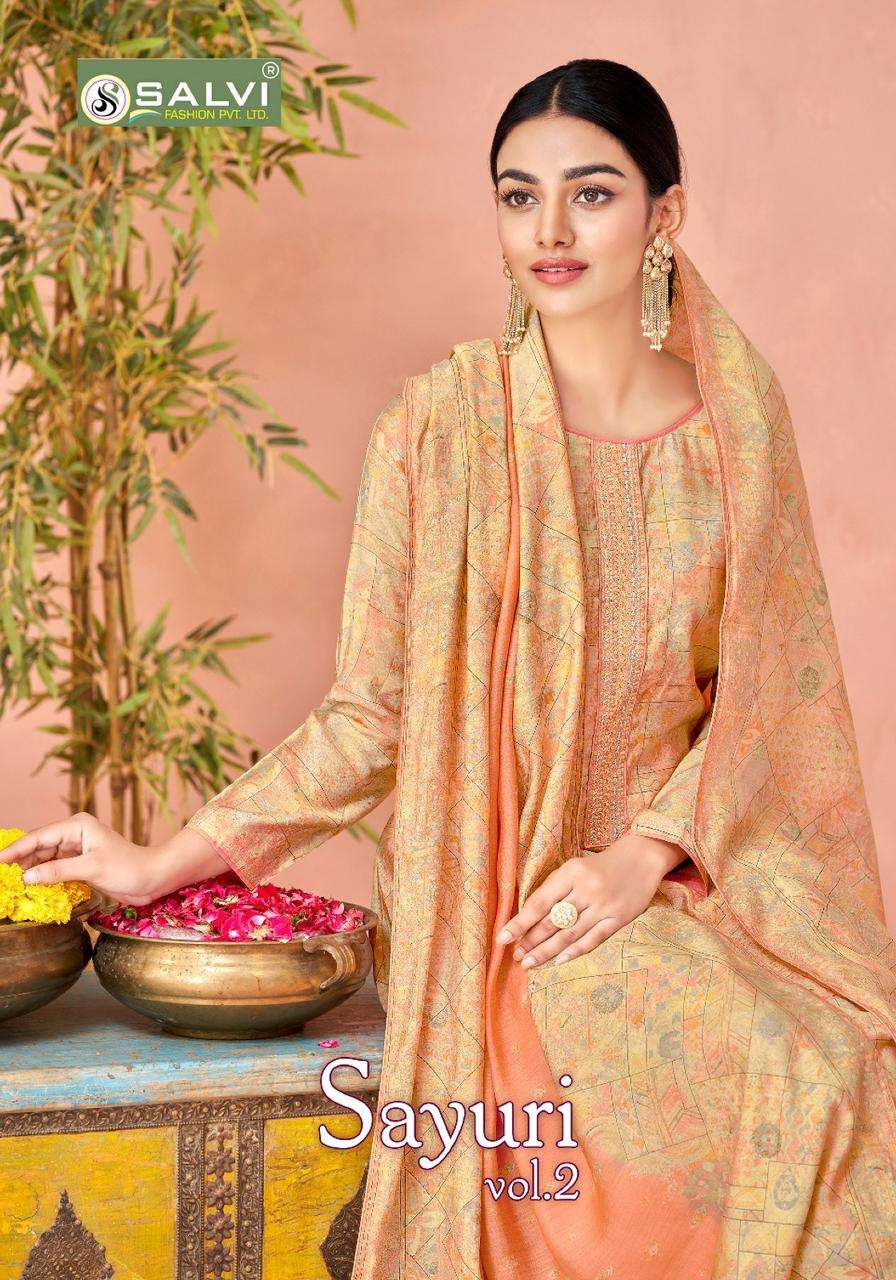 SAYURI VOL-2 BY SALVI FASHION 2001 TO 2008 SERIES SILK EMBROIDERY DRESSES