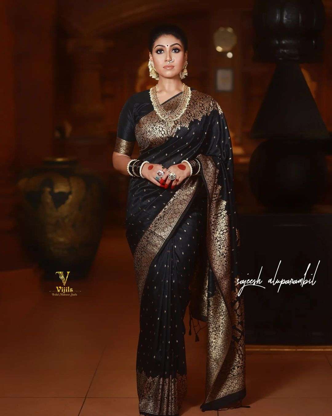 SC 128 BLACK BY ASLIWHOLESALE DESIGNER SOFT ZARI SILK SAREES