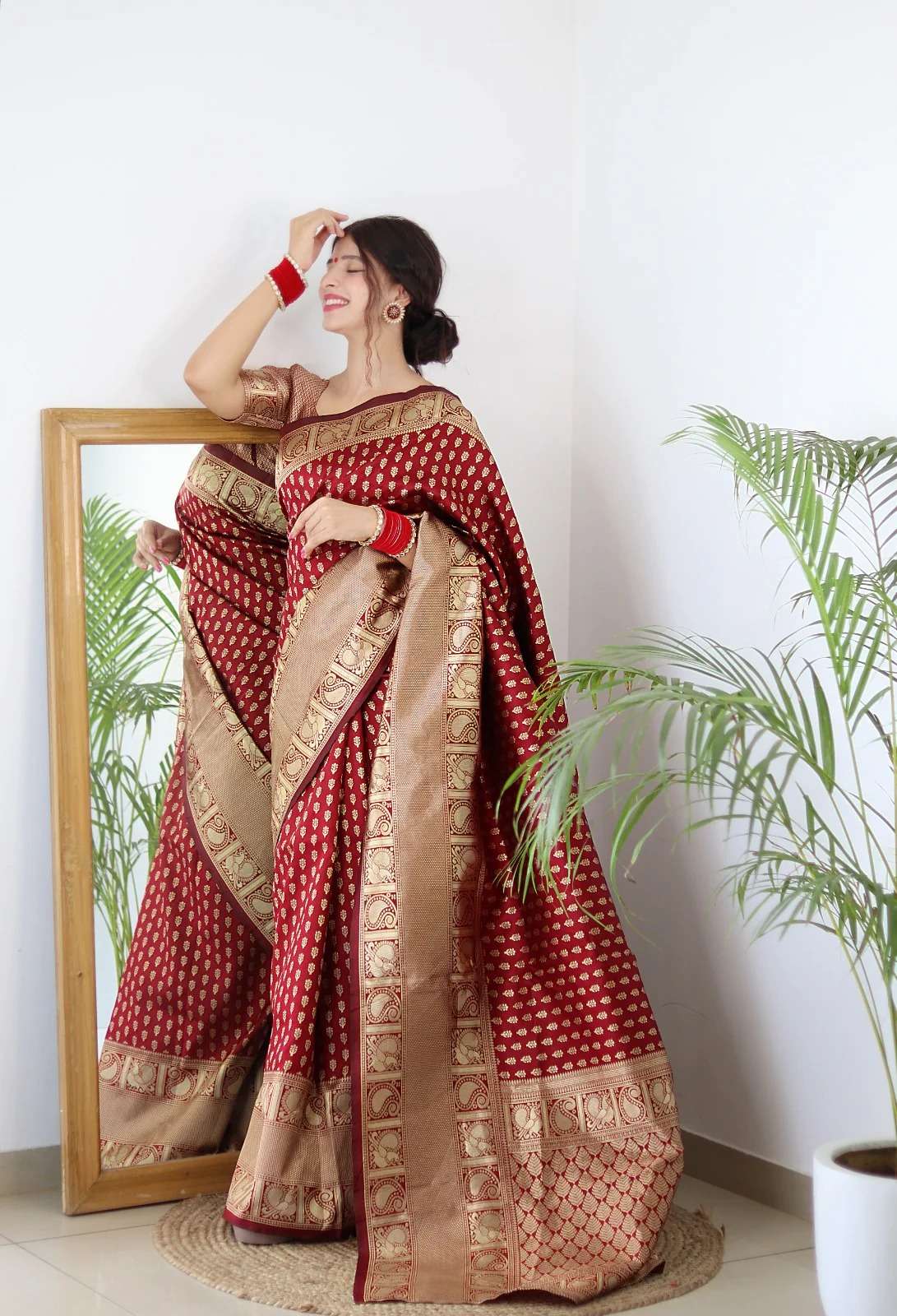 SC 130 MAROON BY ASLIWHOLESALE DESIGNER SOFT ZARI SILK SAREES