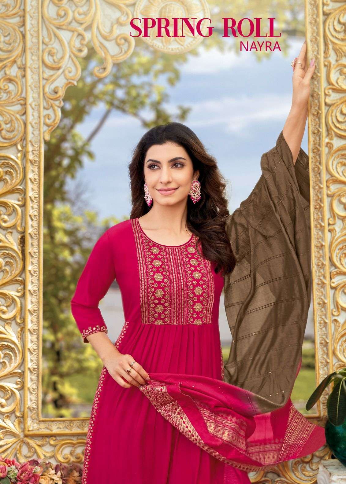 SPRING  ROLL BY KAPIL TRENDZ 67001 TO 67008 SERIES VISCOSE SILK DRESSES