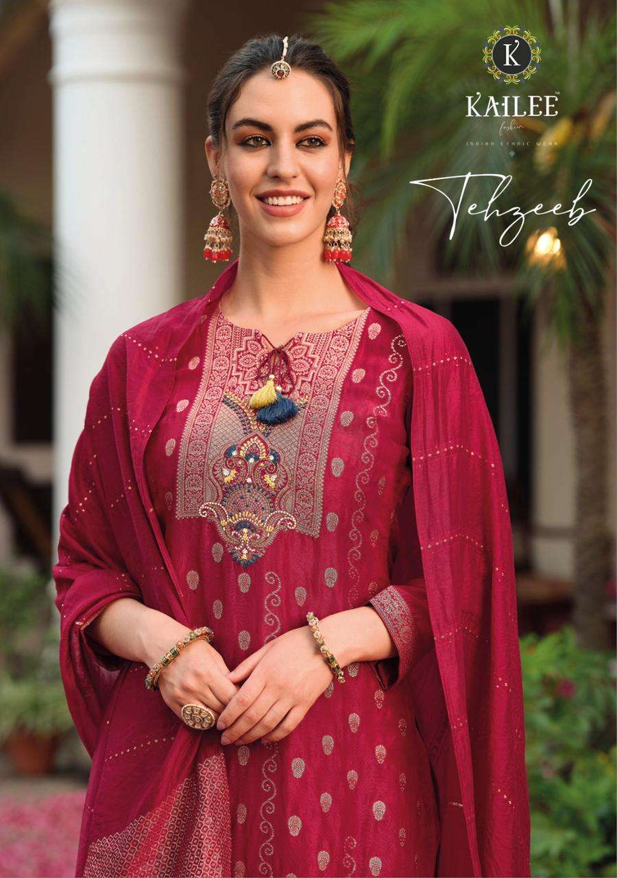 TEHZEEB BY KALKI FASHION 40501 TO 40506 SERIES VISCOSE STITCHED DRESSES