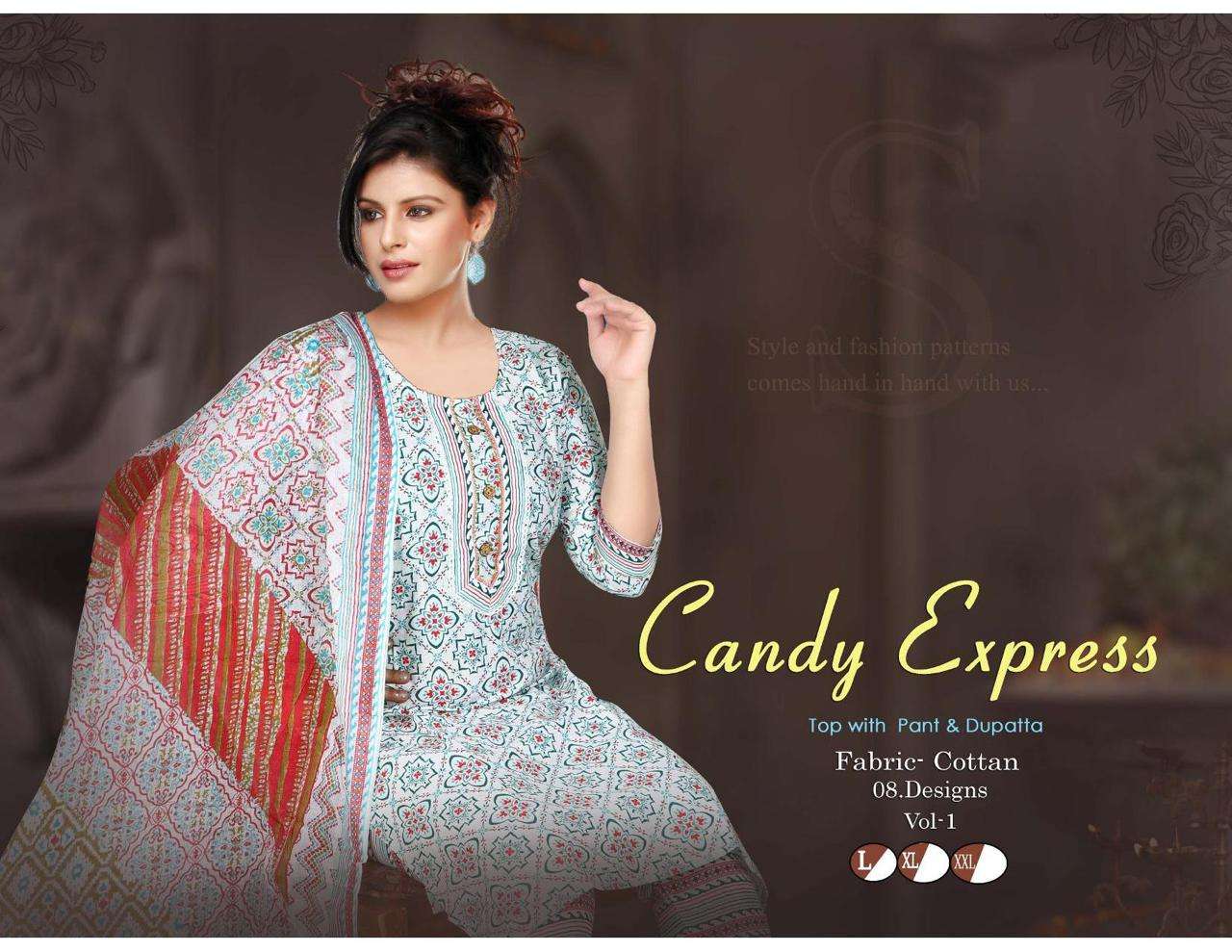 TRENDY CANDY EXPRESS BY ASLIWHOLESALE COTTON PRINT DRESSES