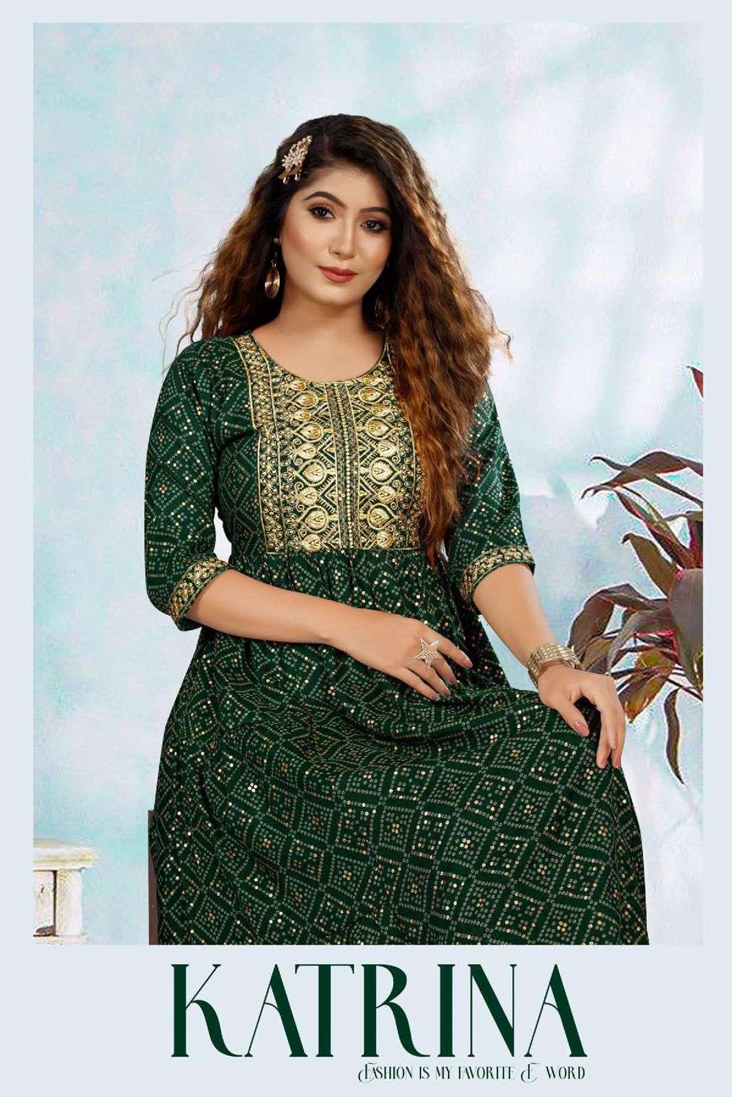 TRENDY KATRINA VOL-1 BY ASLIWHOLESALE 1001 TO 1008 SERIES CAPSULE KURTIS