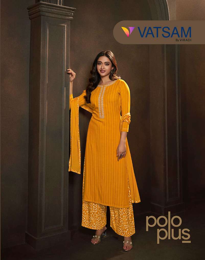 VATSAM POLO PLUS BY VIRADI 331 TO 336 SERIES RAYON DRESSES