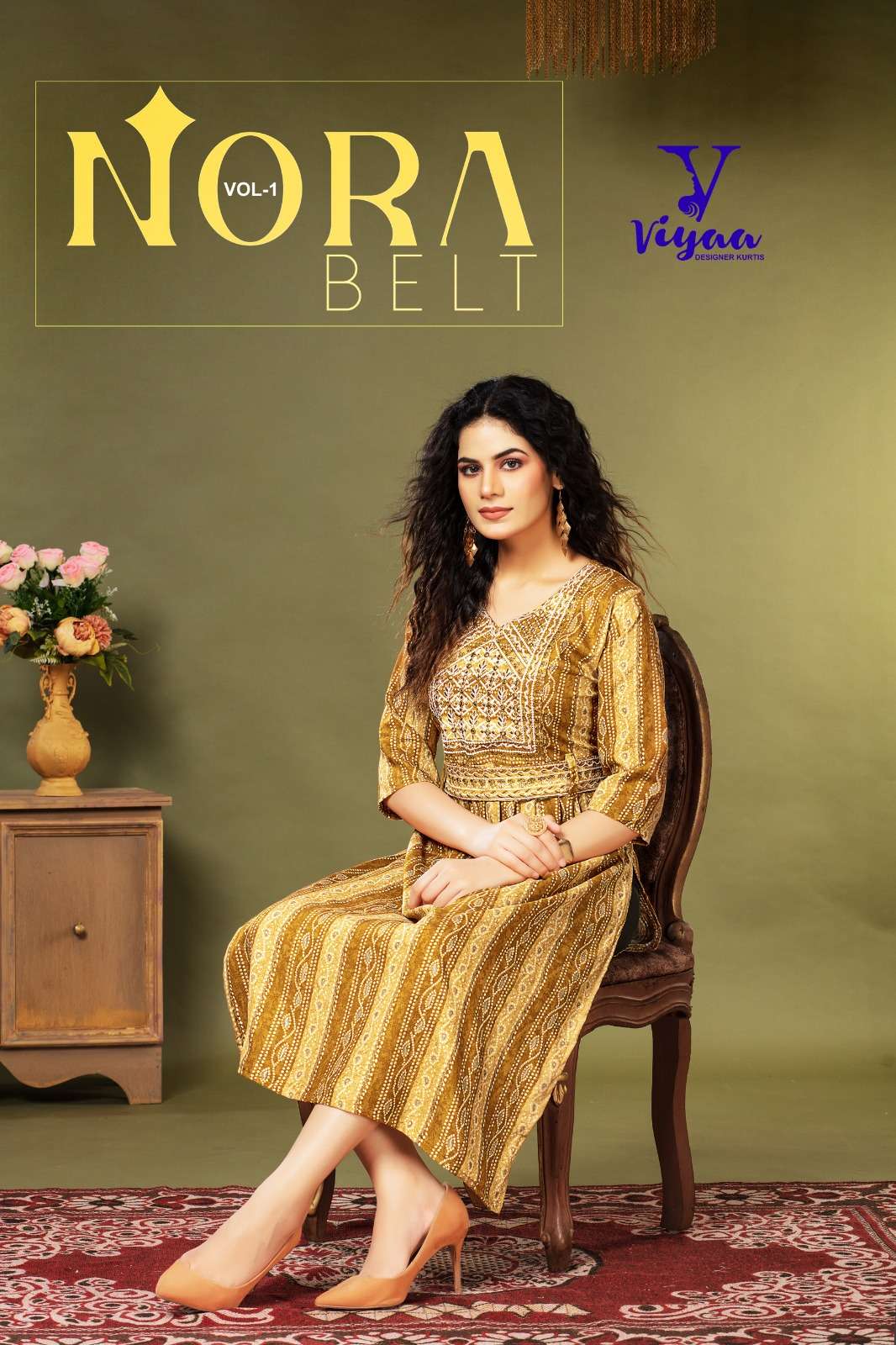 VIYAA NORA BELT VOL-1 BY ASLIWHOLESALE 101 TO 106 RAYON KUTIS