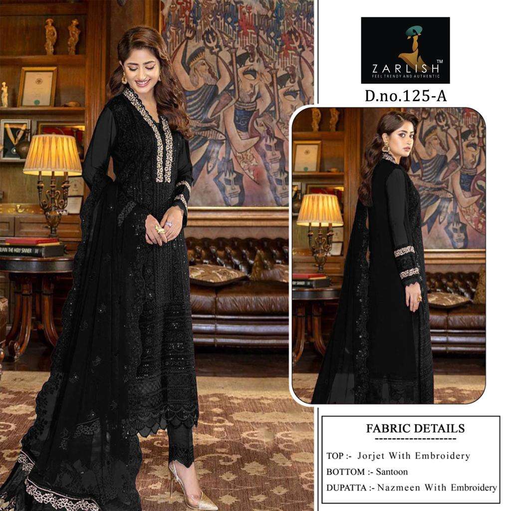 ZARLISH-125 COLOURS BY ASLIWHOLESALE HEAVY GEORGETTE DRESSES