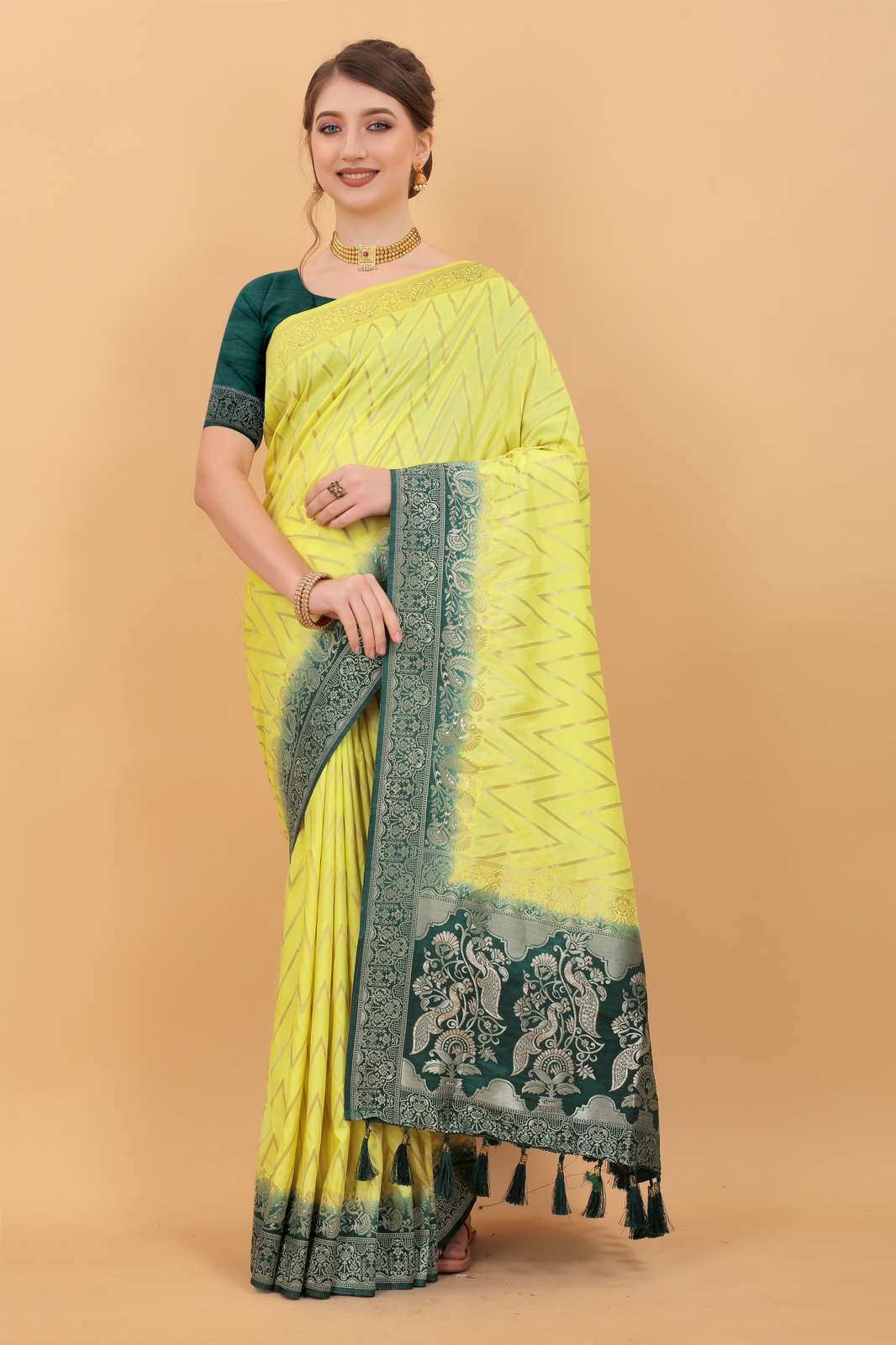 ZIG-ZAG DOLLA BY ASLIWHOLESALE FANCY DOLA SILK SAREES