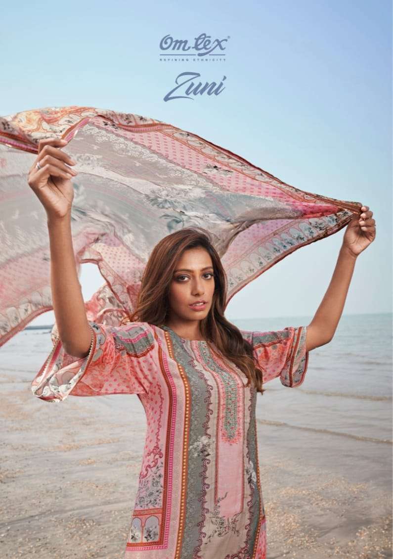 ZUNI BY OMTEX LAWN COTTON DIGITAL PRINT WITH EMROIDERY DRESSES