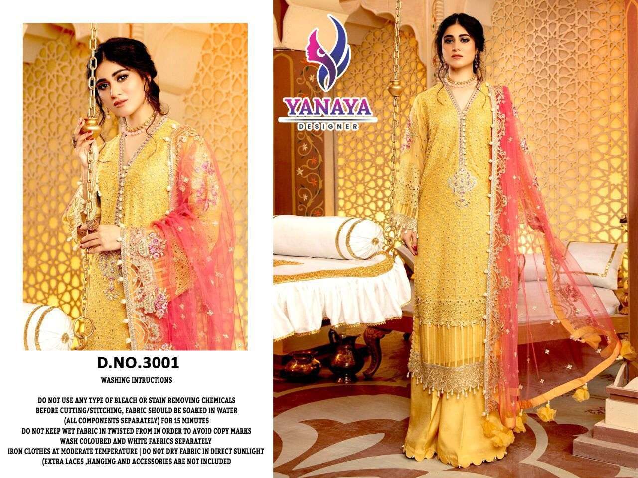 3001-3002 COLOURS BY YANAYA DESIGNER HEAVY GEORGETTE DRESSES