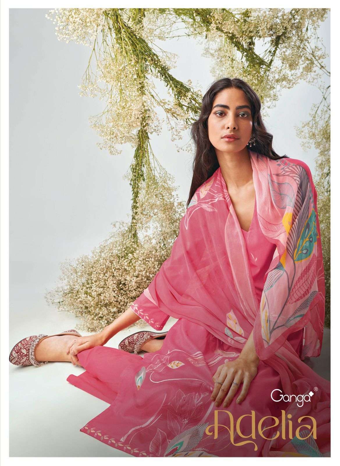 ADELIA BY GANGA FASHIONS C1444 TO C1449 SERIES PREMIUM COTTON DRESSES