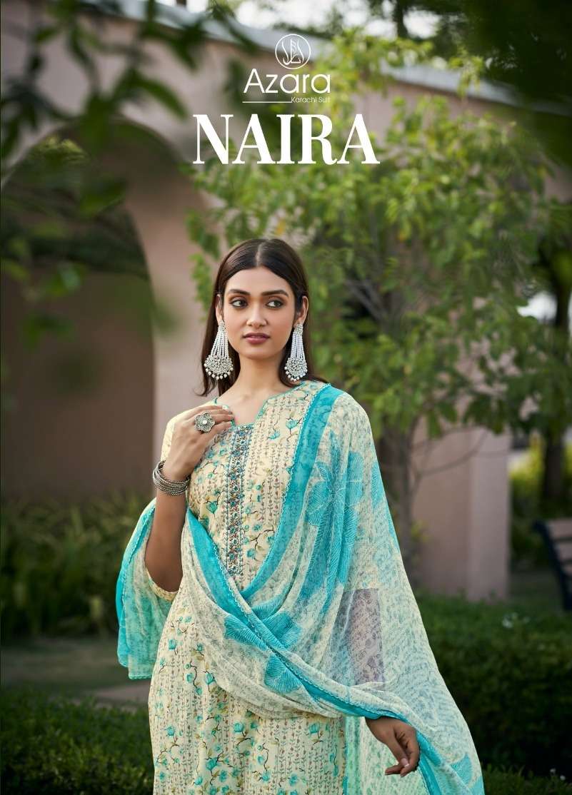 AZARA NAIRA BY RADHIKA FASHION 61001 TO 61006 SERIES DESIGNER COTTON DRESSES