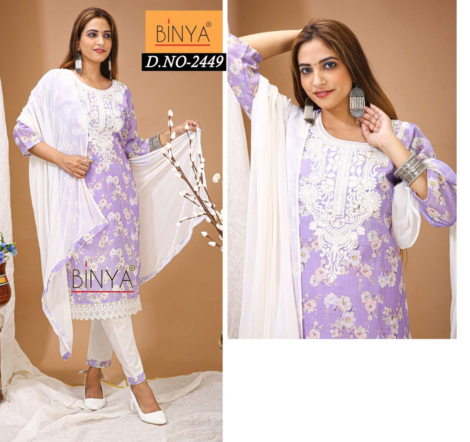 BINYA NAYRA VOL-2 BY ASLIWHOLESALE RAYON EMBROIDERY DRESSES