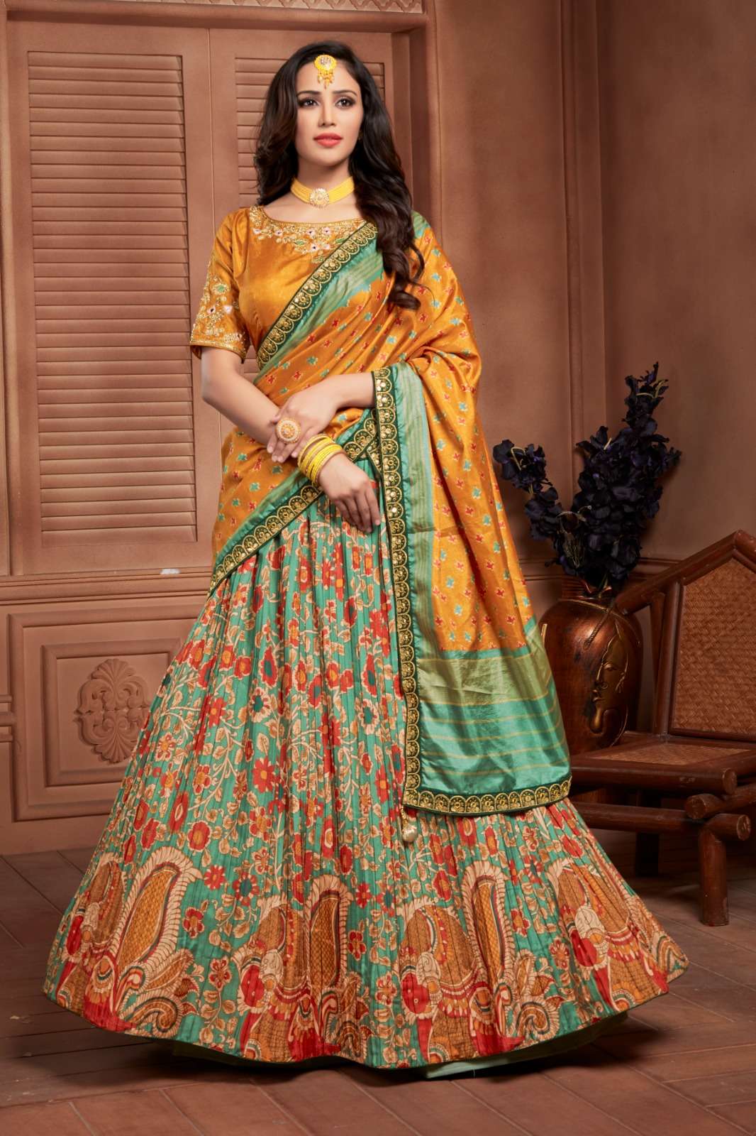 C-1986 BY AMOHA TRENDZ HEAVY DESIGNER MANIPURI SILK STITCHED LEHENGA