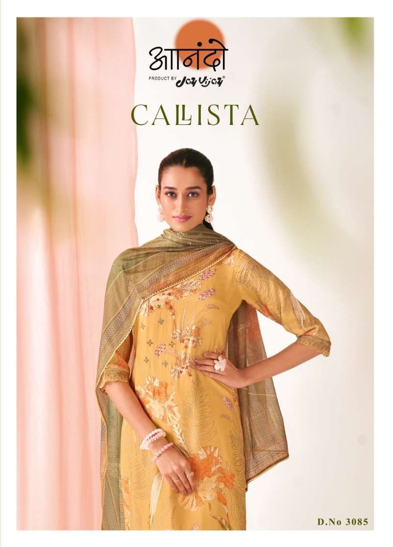 CALISTA 3085 BY JAY VIJAY DESIGNER MUSLIN PRINT DRESSES