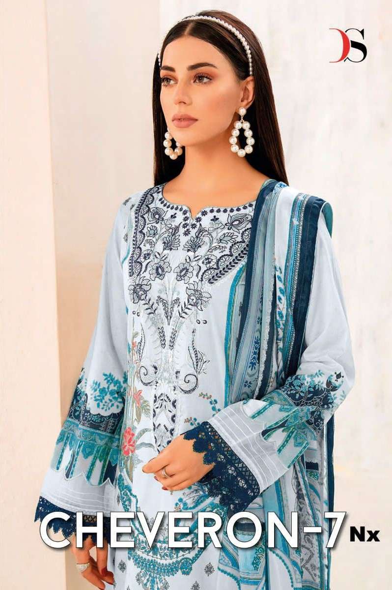 CHEVERON VOL-7 NX BY DEEPSY SUITS HEAVY COTTON PAKISTANI DRESSES