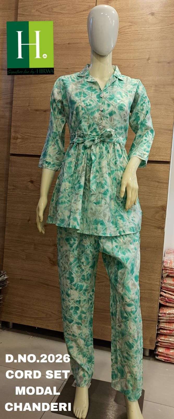 COMBO CO-ORD BY H DOT DESIGNER MODAL PRIND CO-ORD SET