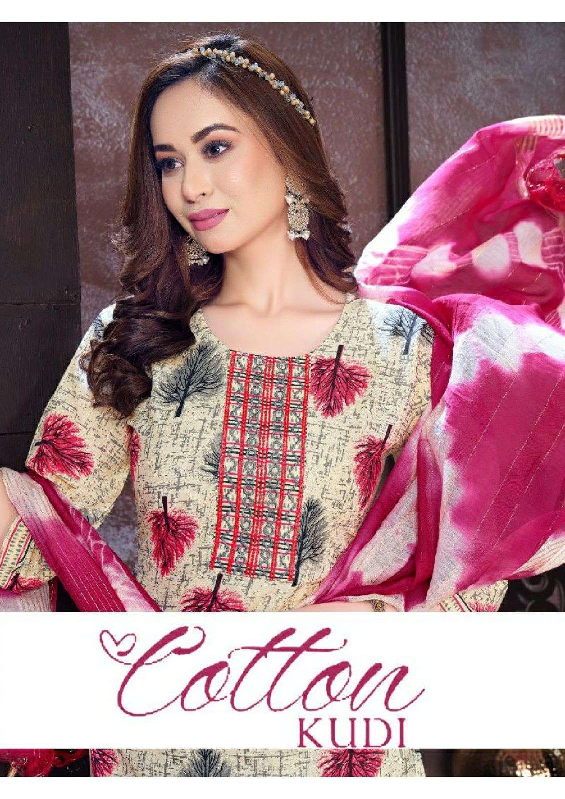 COTTON KUDI BY ASLIWHOLESALE 1001 TO 1010 SERIES COTTON STITCHED DRESSES