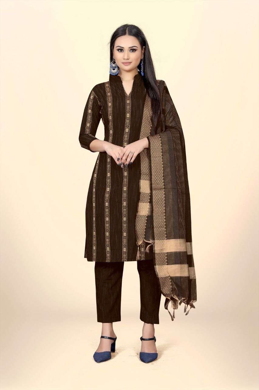 GNX-50043 COLOURS BY ASLIWHOLESALE DESIGNER COTTON JACQUARD DRESSES