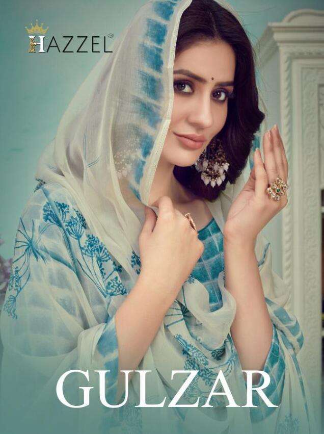 GULZAR BY HAZZEL 1001 TO 1004 HEAVY VISCOSE MUSLIN PRINTED WORK DRESSES