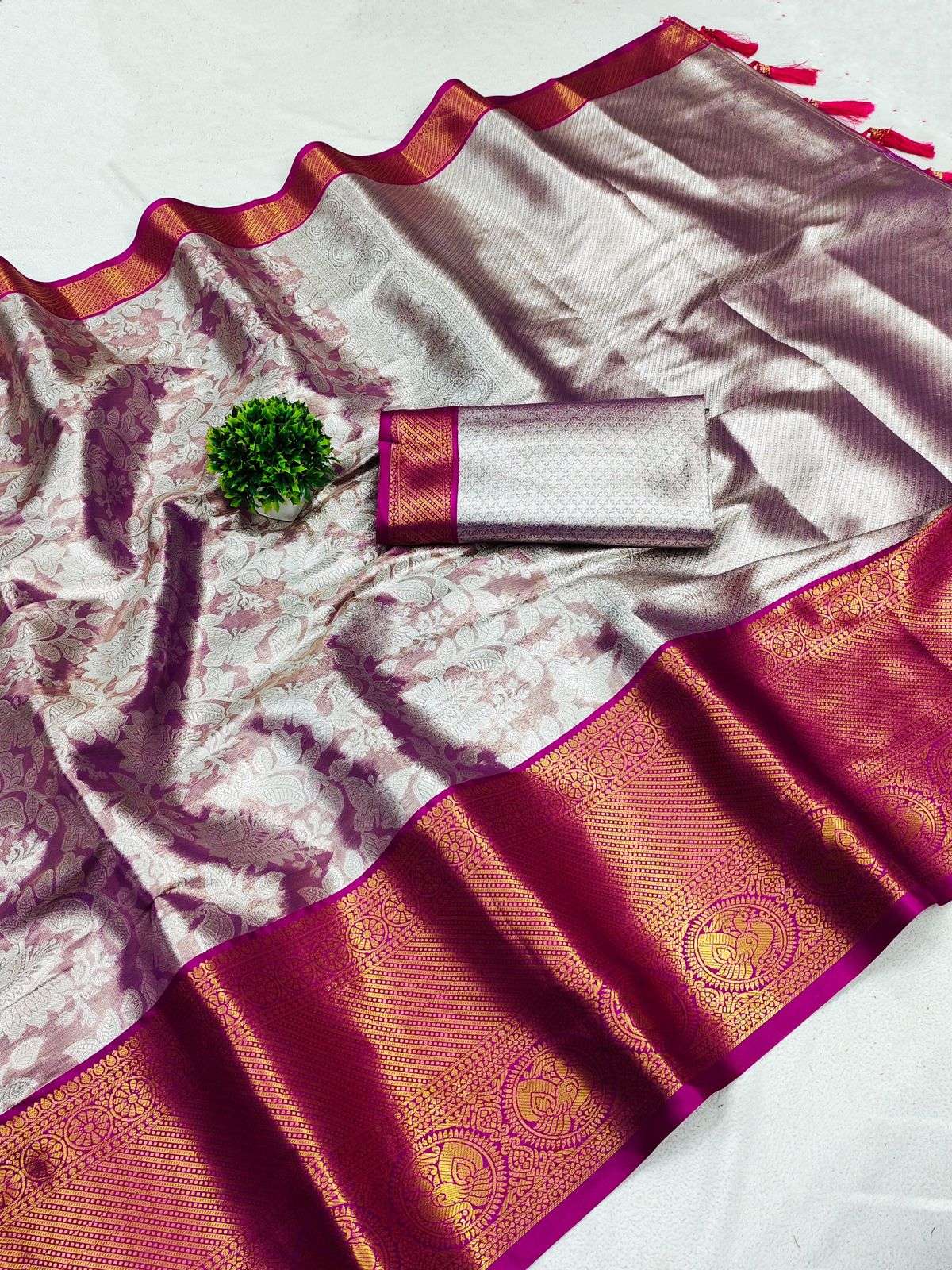 MUKUNDA PAITHANI BY ASLIWHOLESALE INDIAN DESIGNER SOFT SILK SAREE