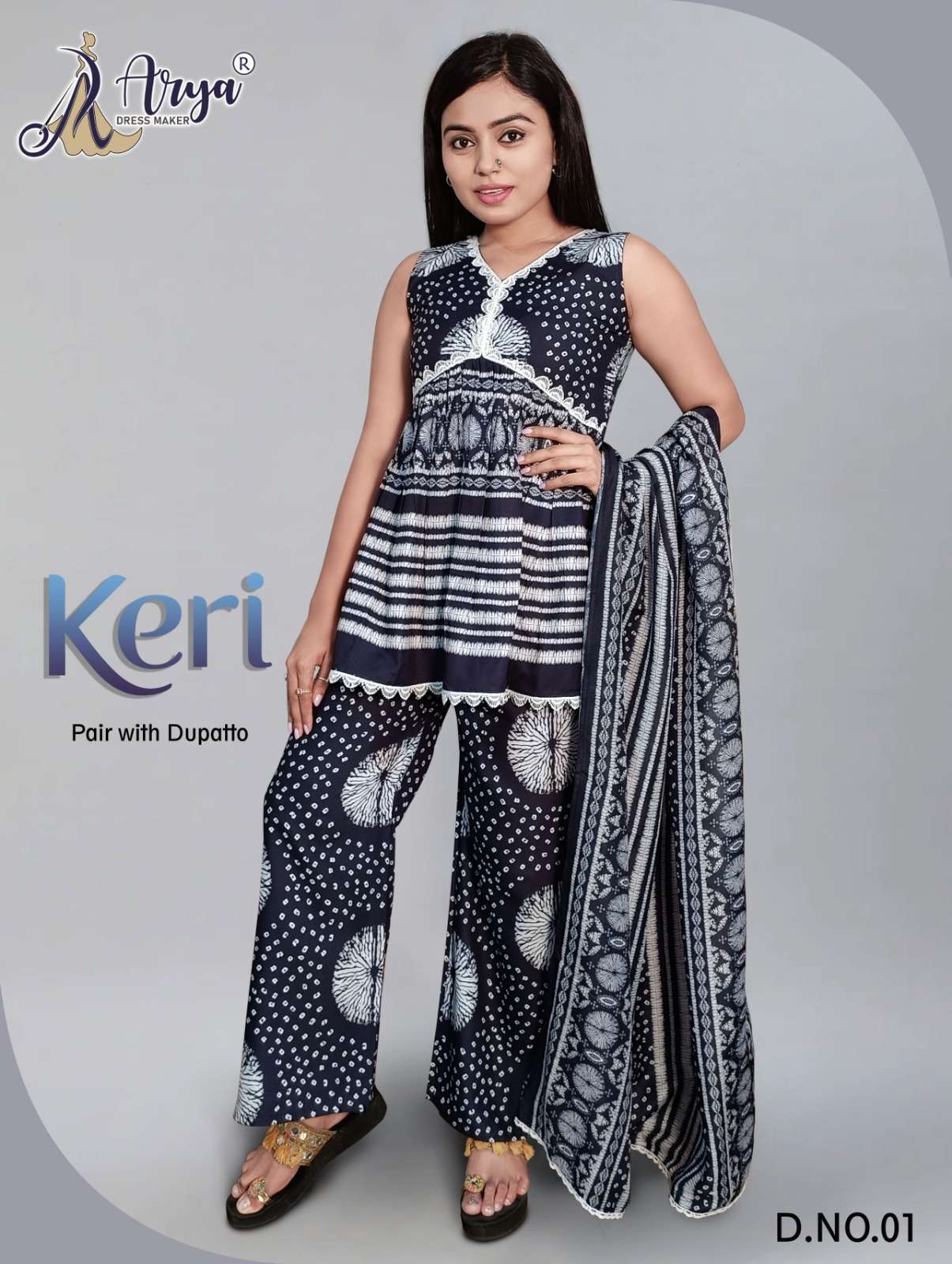 KERI BY ARYA DRESS MAKER 01 TO 04 SERIES DESIGNER MUSLIN DRESSES