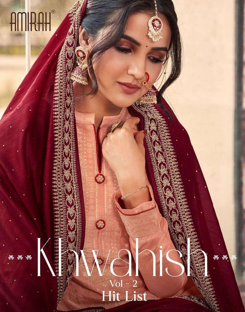 KHWAHISH VOL-2 HIT LIST BY AMIRAH VISCOSE DOLA SILK JACQUARD DRESSES