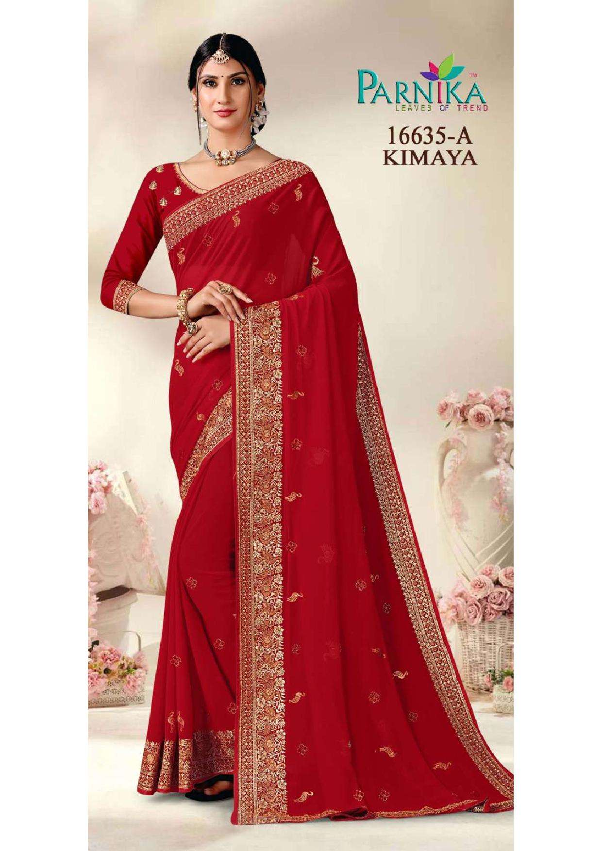 KIMAYA 16635 BY PARNIKA FANCY GEORGETTE DESIGNER SAREES