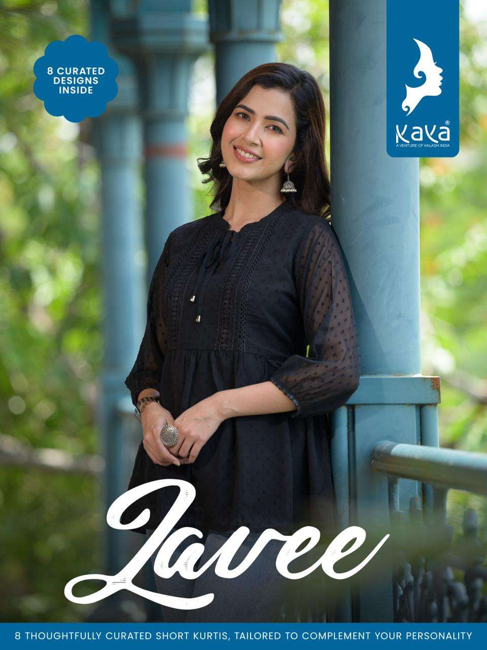 LAAVEE BY KAYA 01 TO 08 SERIES PURE GEORGETTE  WORK TOPS