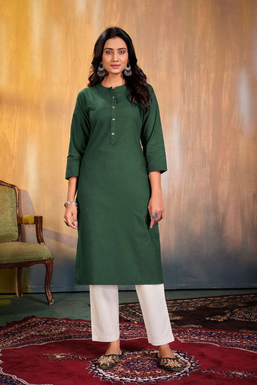 LADIES KURTIS BY ASLIWHOLESALE DESIGNER FACNY COTTON KURTIS