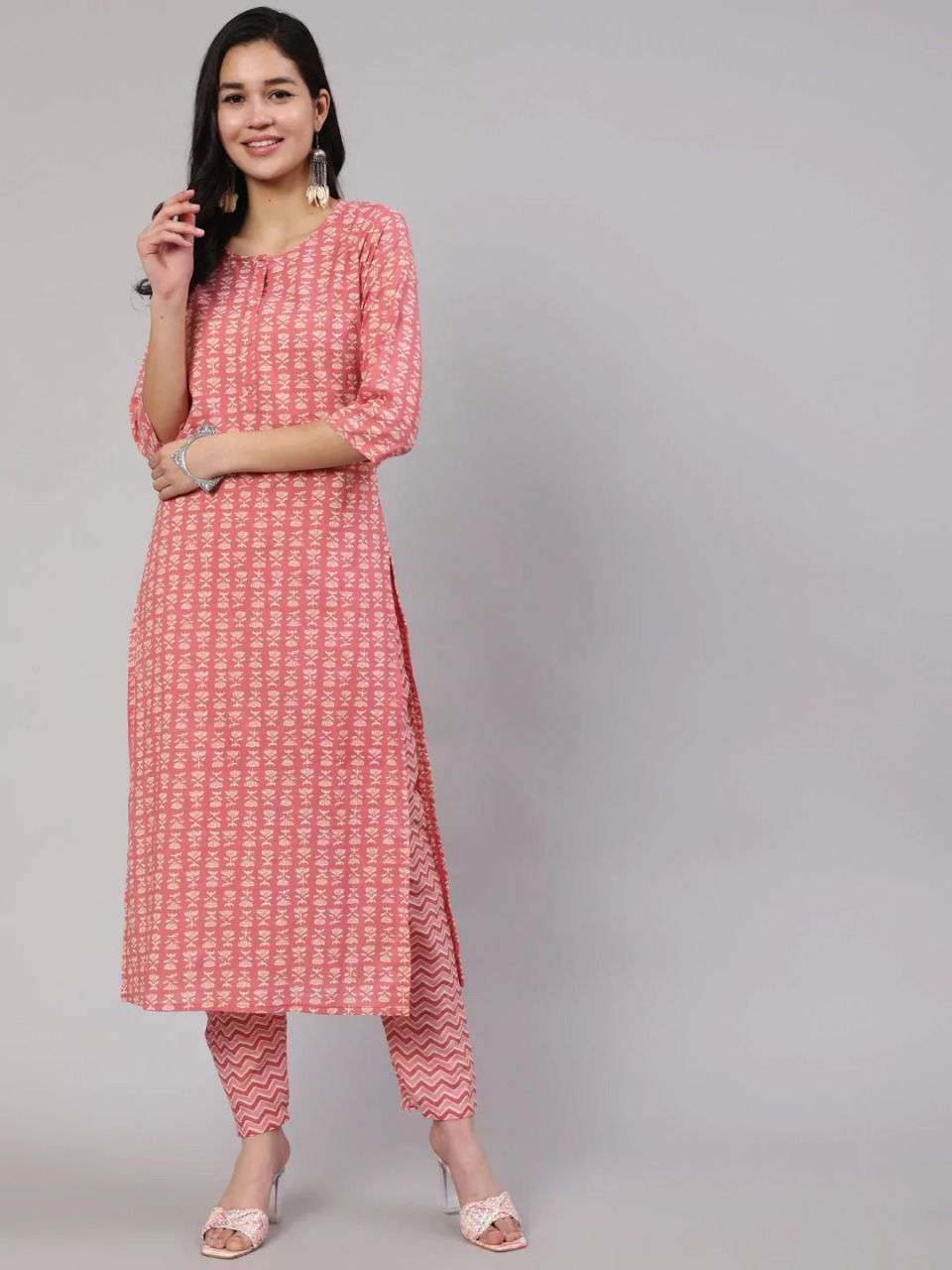 MAISHA VOL-137 BY ASLIWHOLESALE DESIGNER FACNY COTTON KURTI AND PANT