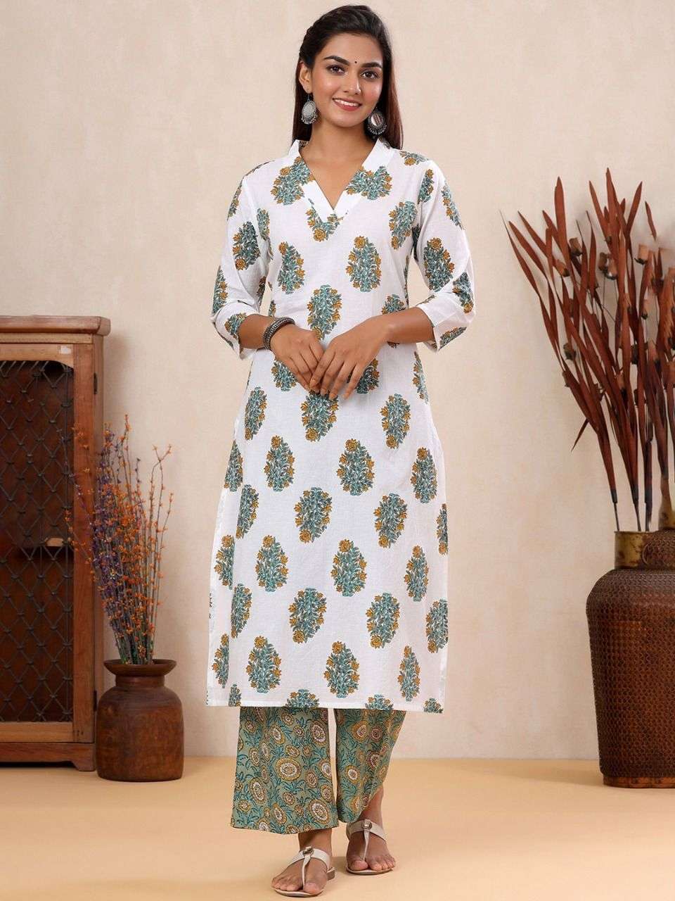 MAISHA VOL-163 BY ASLIWHOLESALE DESIGNER FACNY COTTON KURTI WITH PANT