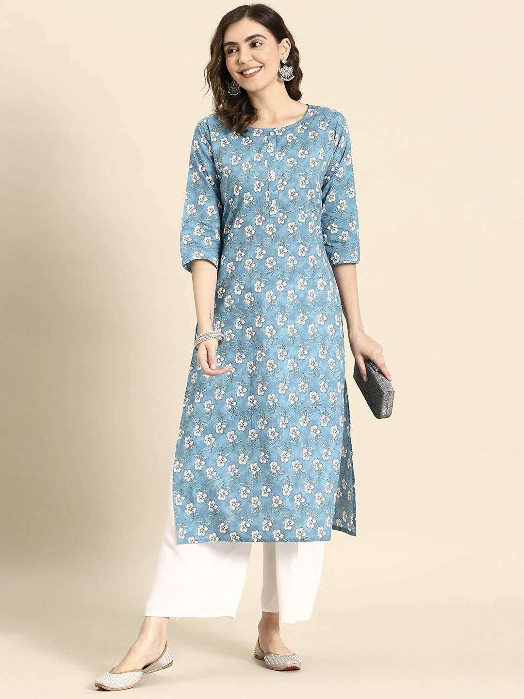 MAISHA VOL-195 BY ASLIWHOLESALE DESIGNER FACNY COTTON KURTI 