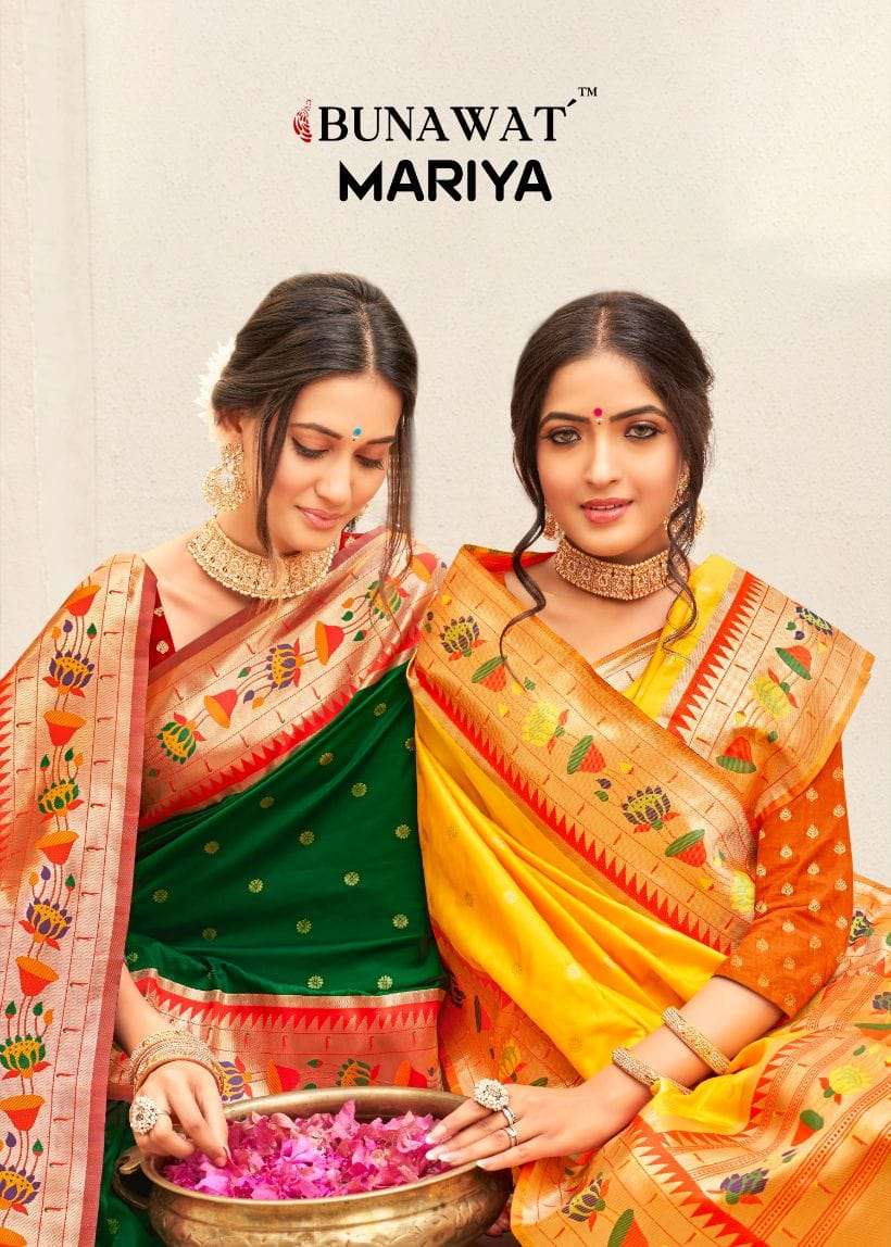 MARIYA BY BUNAWAT 1001 TO 1006 SERIES PAITHANI SILK WORK SAREES