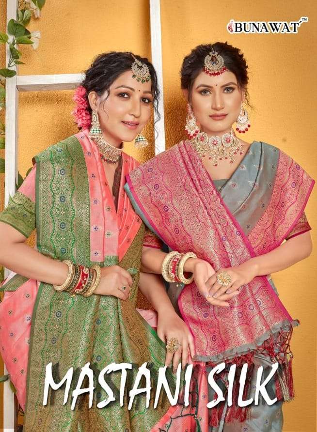 MASTANI SILK BY BUNAWAT 1001 TO 1006 SERIES BANARASI SILK WORK SAREES