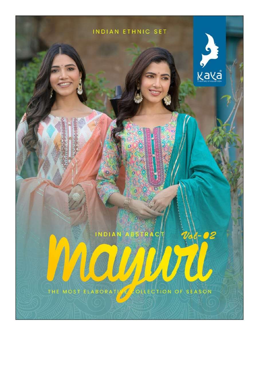 MAYURI VOL-2 BY KAYA 01 TO 08 SERIES RAYON PRINTED DRESSES