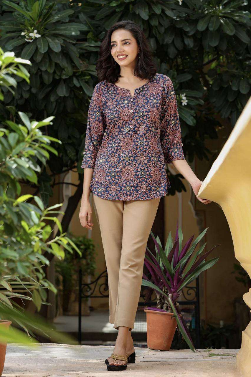 MITALI VOL-20 BY ASLIWHOLESALE DESIGNER PURE COTTON PRINTED SHORT TUNIC