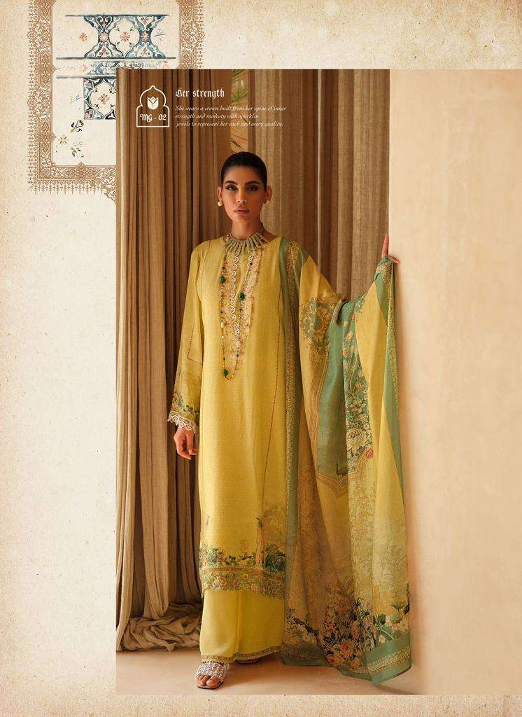 MUGHAL GARDEN HITS BY VARSHA VISCOSE MUSLIN HANDWORK DRESSES