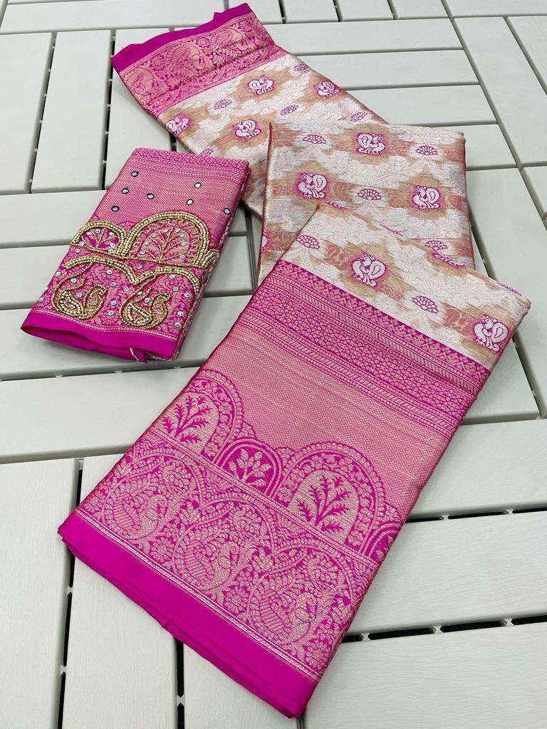 NETRA SILK-12 BY ASLIWHOLESALE DESIGNER TISSUE SOFT SILK SAREES