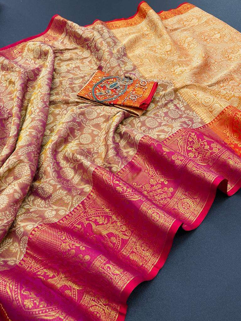 NETRA SILK-7 BY ASLIWHOLESALE DESIGNER TISSUE SOFT SILK SAREES