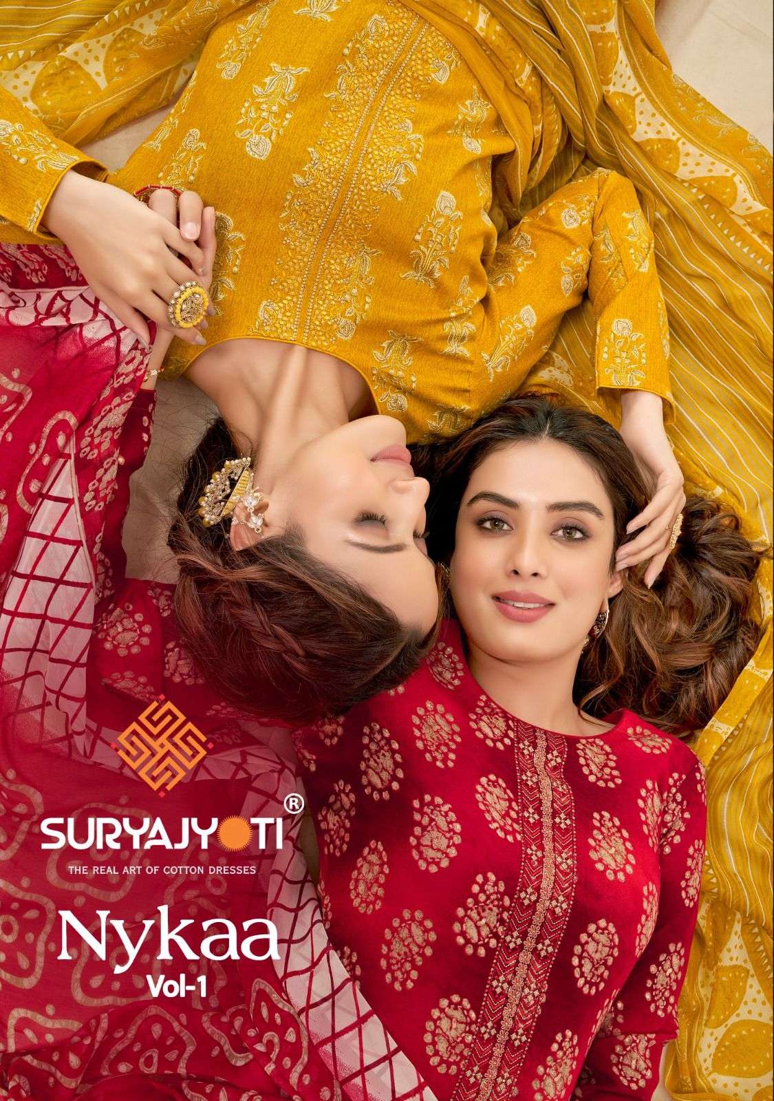 NYKAA VOL-1 BY SURYAJYOTI 1001 TO 1010 SERIES COTTON WORK DRESSES